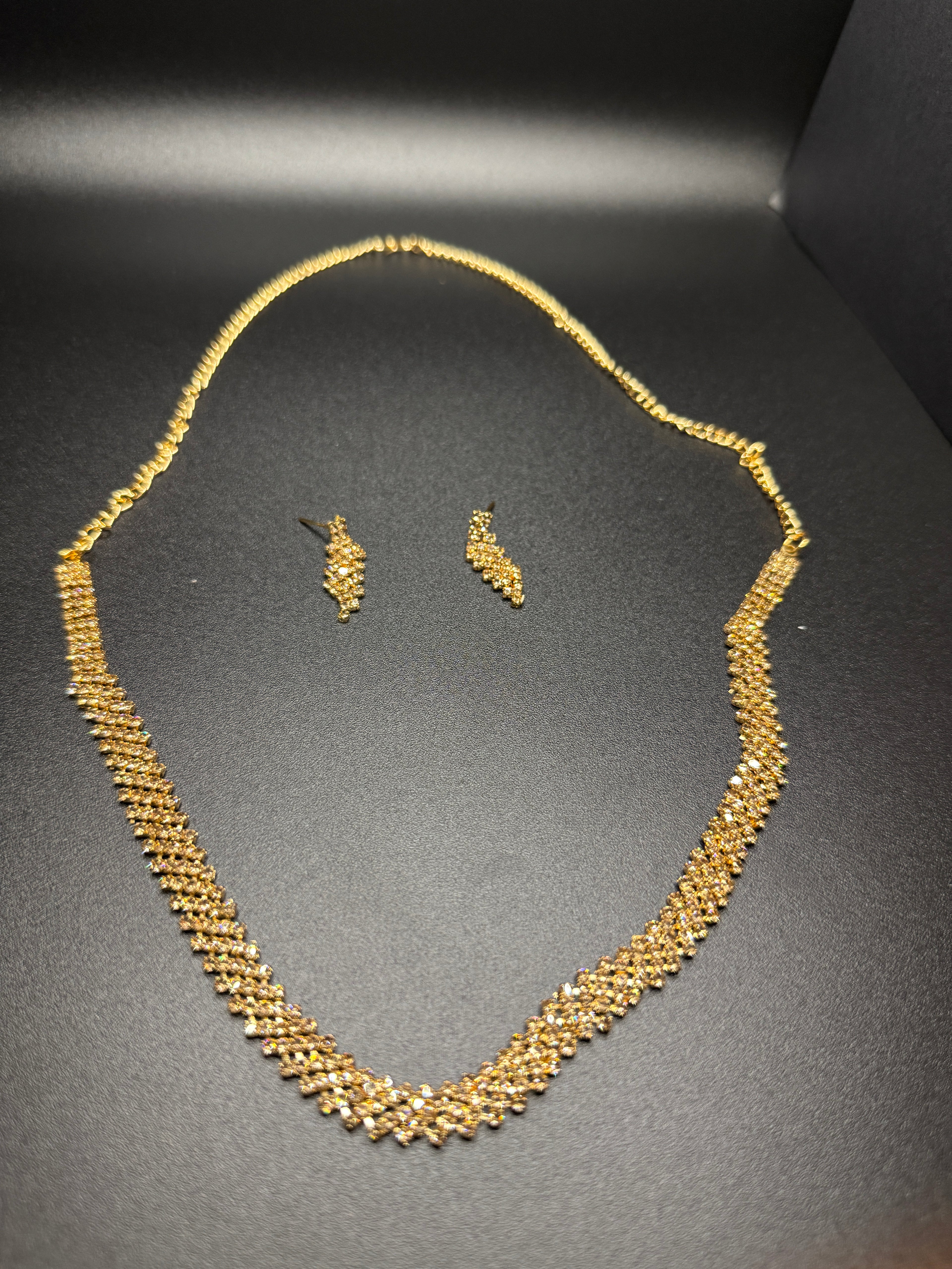 Radiant Cascade Necklace Set