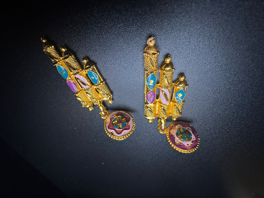 Zafira Royale 24K Gold Jewelry Set Bangles, Earrings & Ring