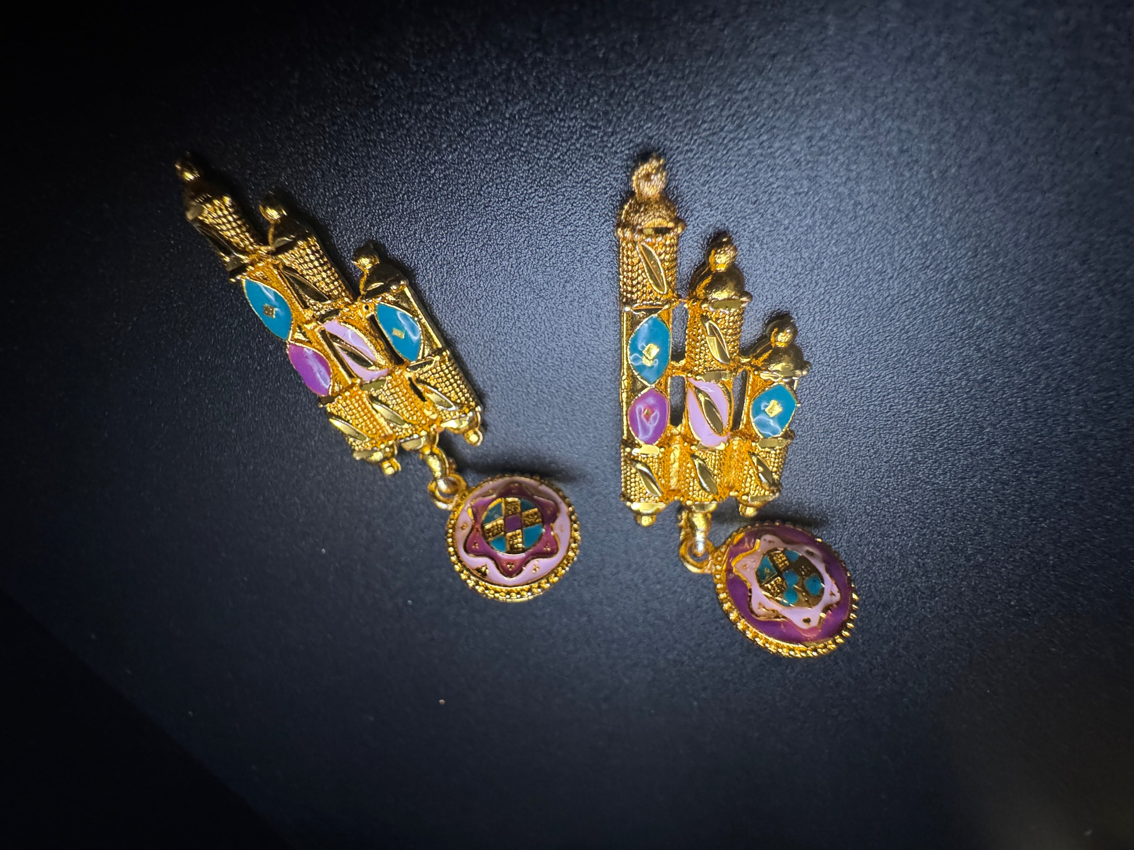 Zafira Royale 24K Gold Jewelry Set Bangles, Earrings & Ring