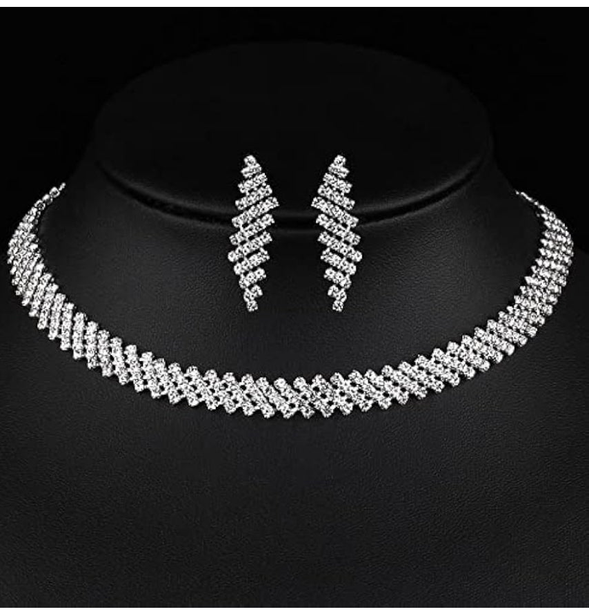 Radiant Cascade Necklace Set