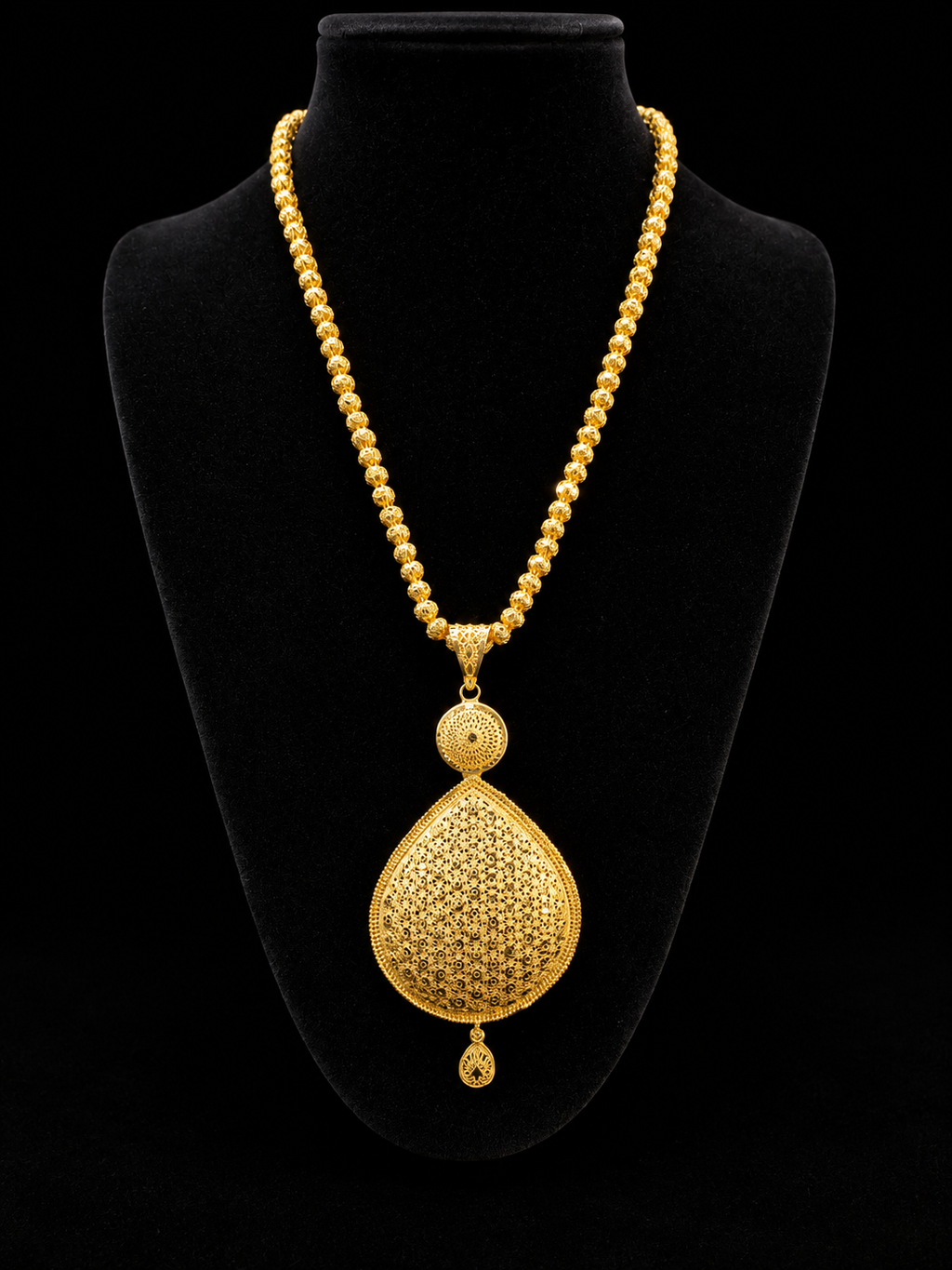 Celestial Drop Jewelry Set 24K Elegant Filigree Collection