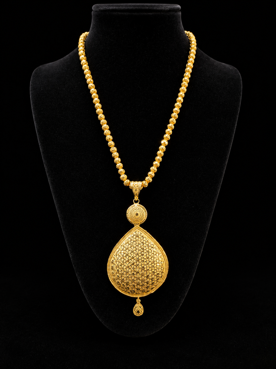 Celestial Drop Jewelry Set 24K Elegant Filigree Collection