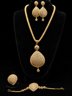 Celestial Drop Jewelry Set 24K Elegant Filigree Collection