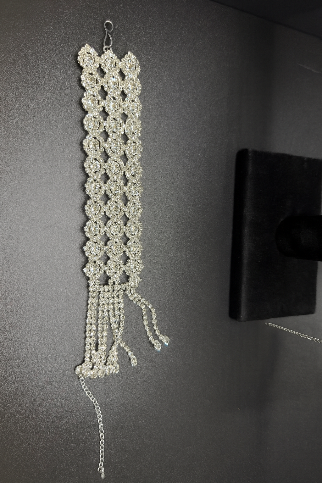 Radiant Lattice Rhinestone Cuff Bracelet