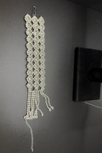 Radiant Lattice Rhinestone Cuff Bracelet