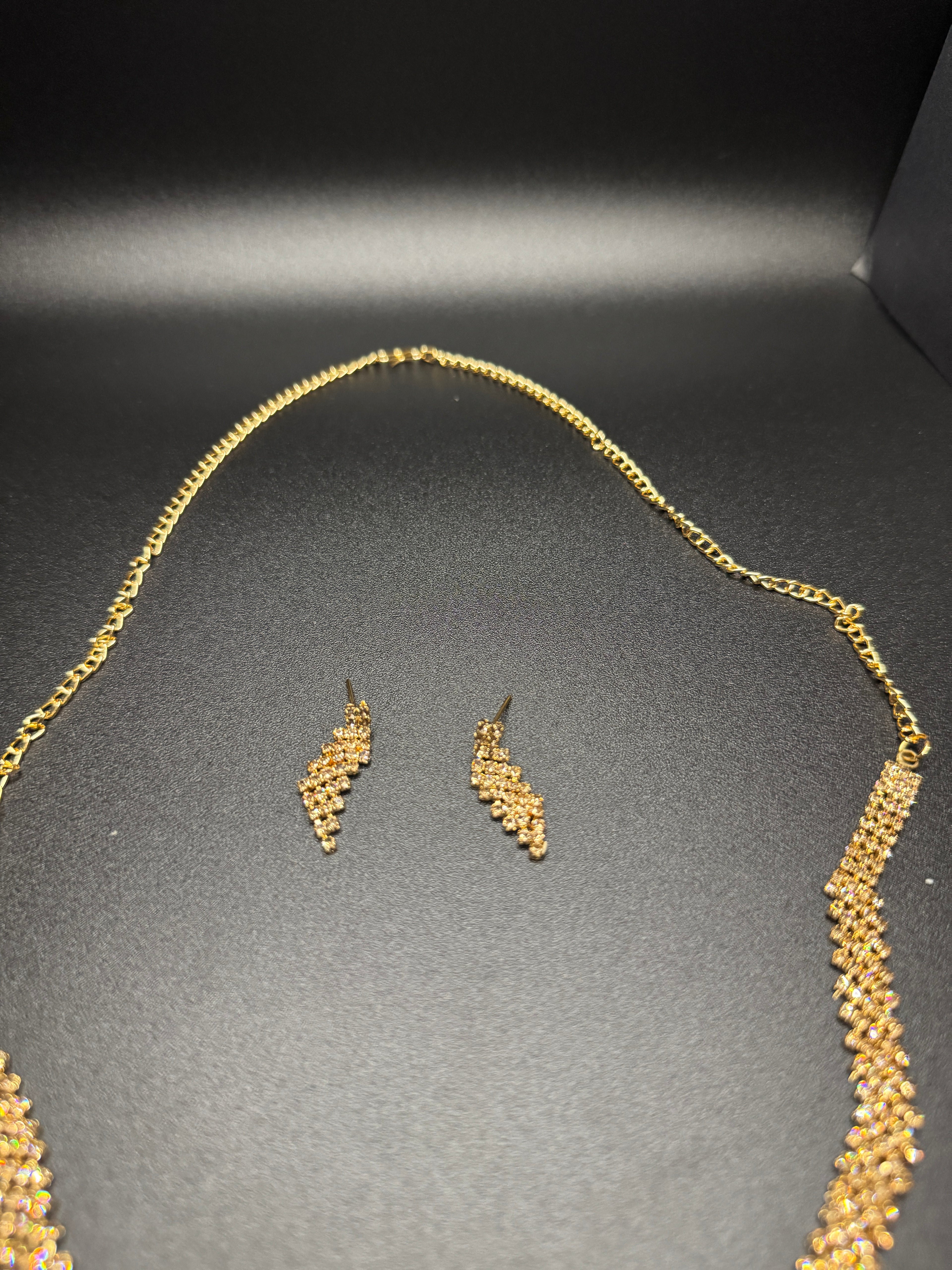 Radiant Cascade Necklace Set