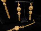 Layali Gold Drop Set  Luxury 4 Piece Jewelry Collection
