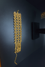 Radiant Lattice Rhinestone Cuff Bracelet