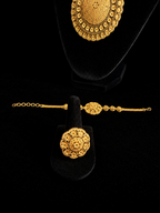 Empress Gold Filigree Jewelry Collection Full 4 Piece Set
