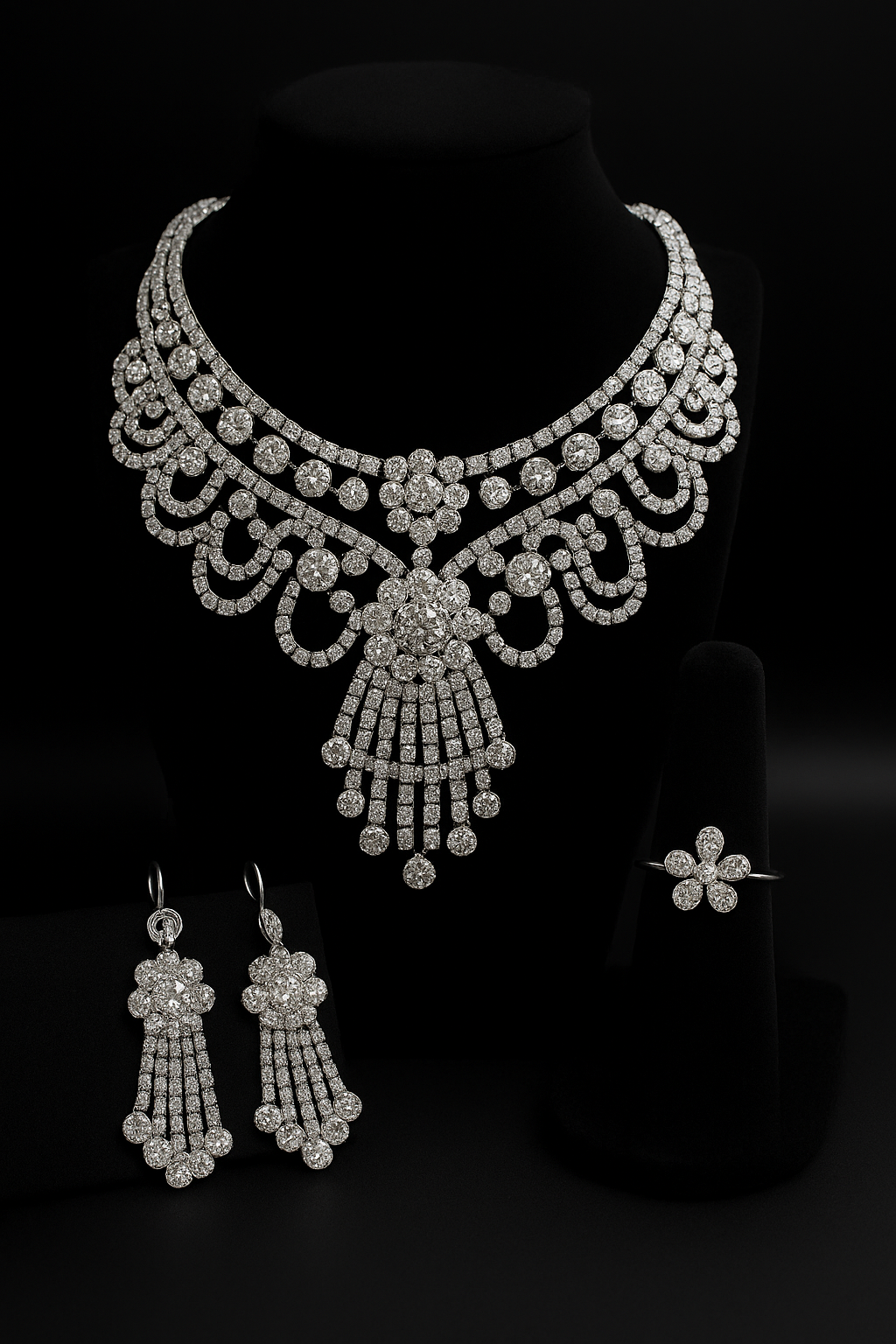 Sparkling Royal Diamond Jewelry Set