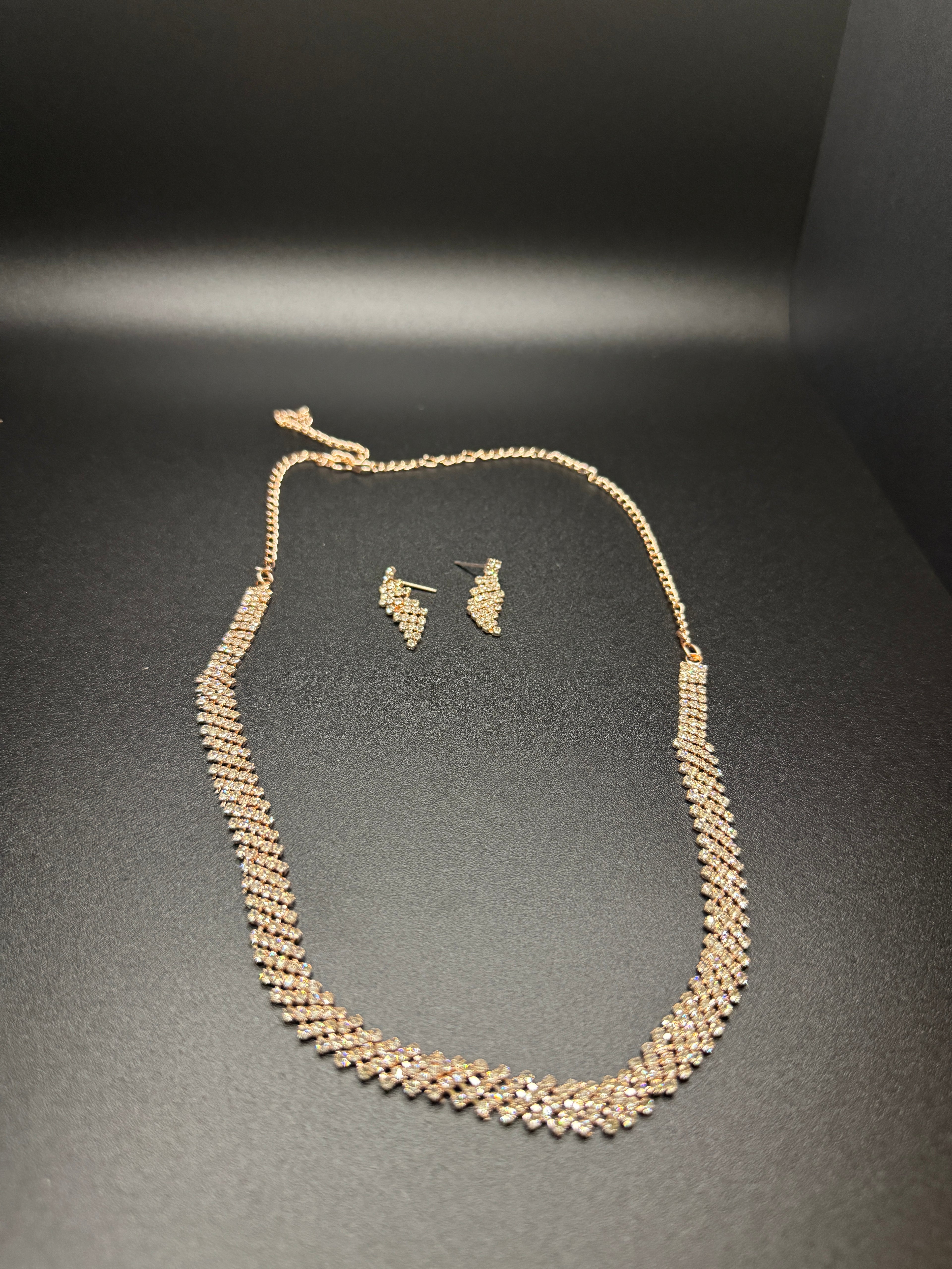 Radiant Cascade Necklace Set