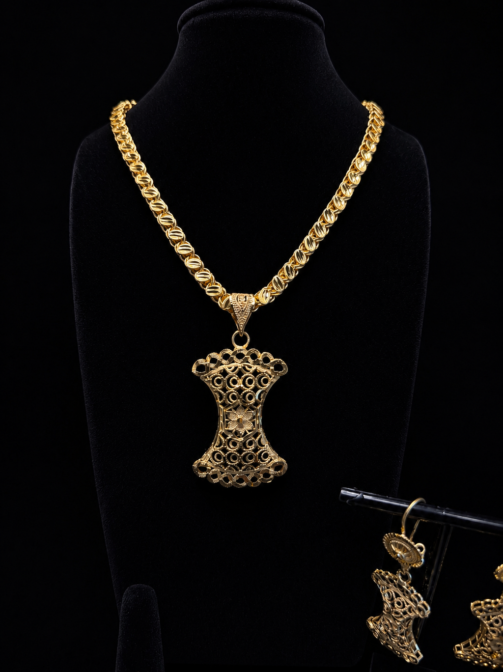 24K Royal Hourglass Jewelry Set