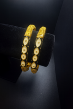 24K Midnight Majesty Dubai Bangles Luxury Black & Gold Arabic Jewelry