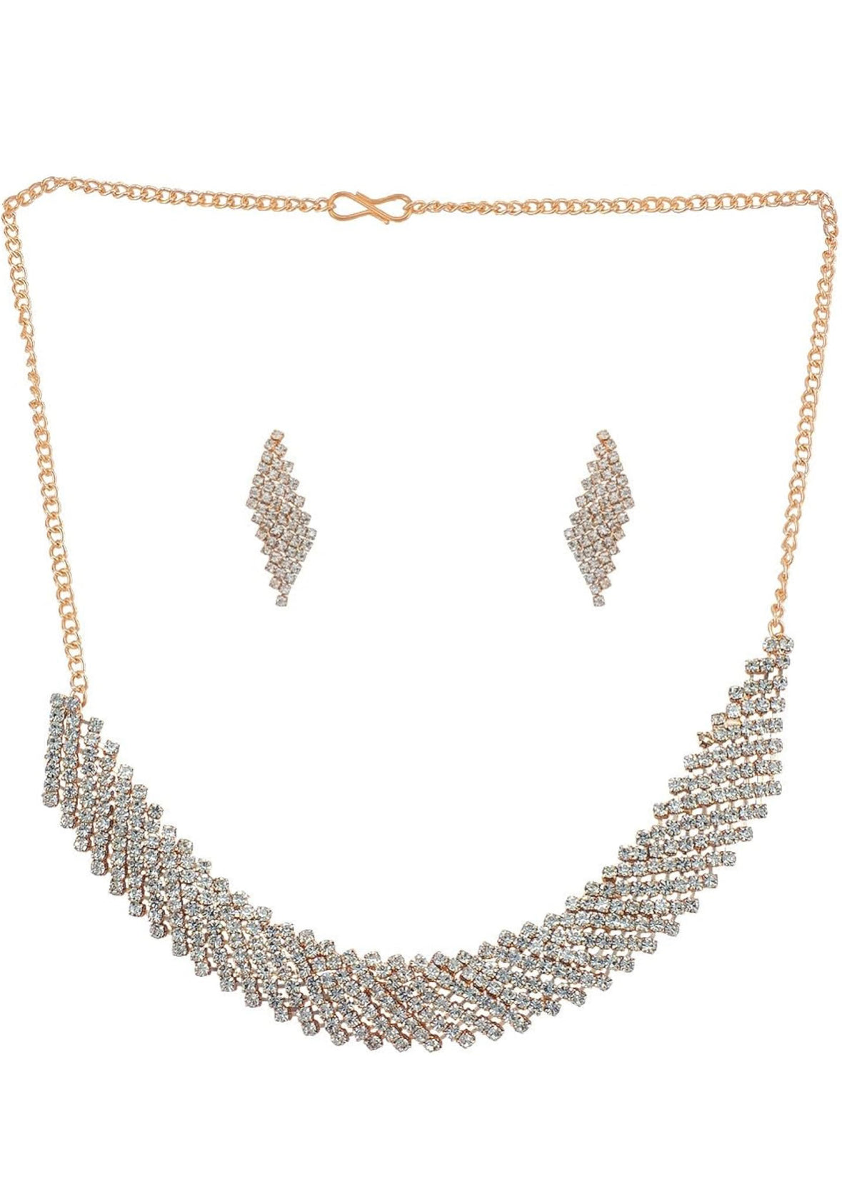 Radiant Cascade Necklace Set