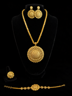 Empress Gold Filigree Jewelry Collection Full 4 Piece Set