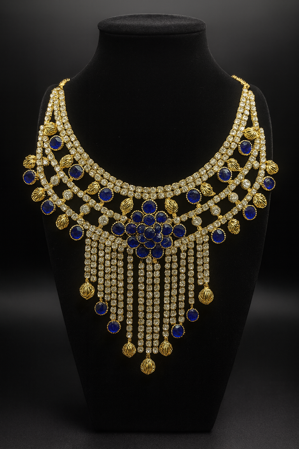 Royal Sapphire Bloom Jewelry Set