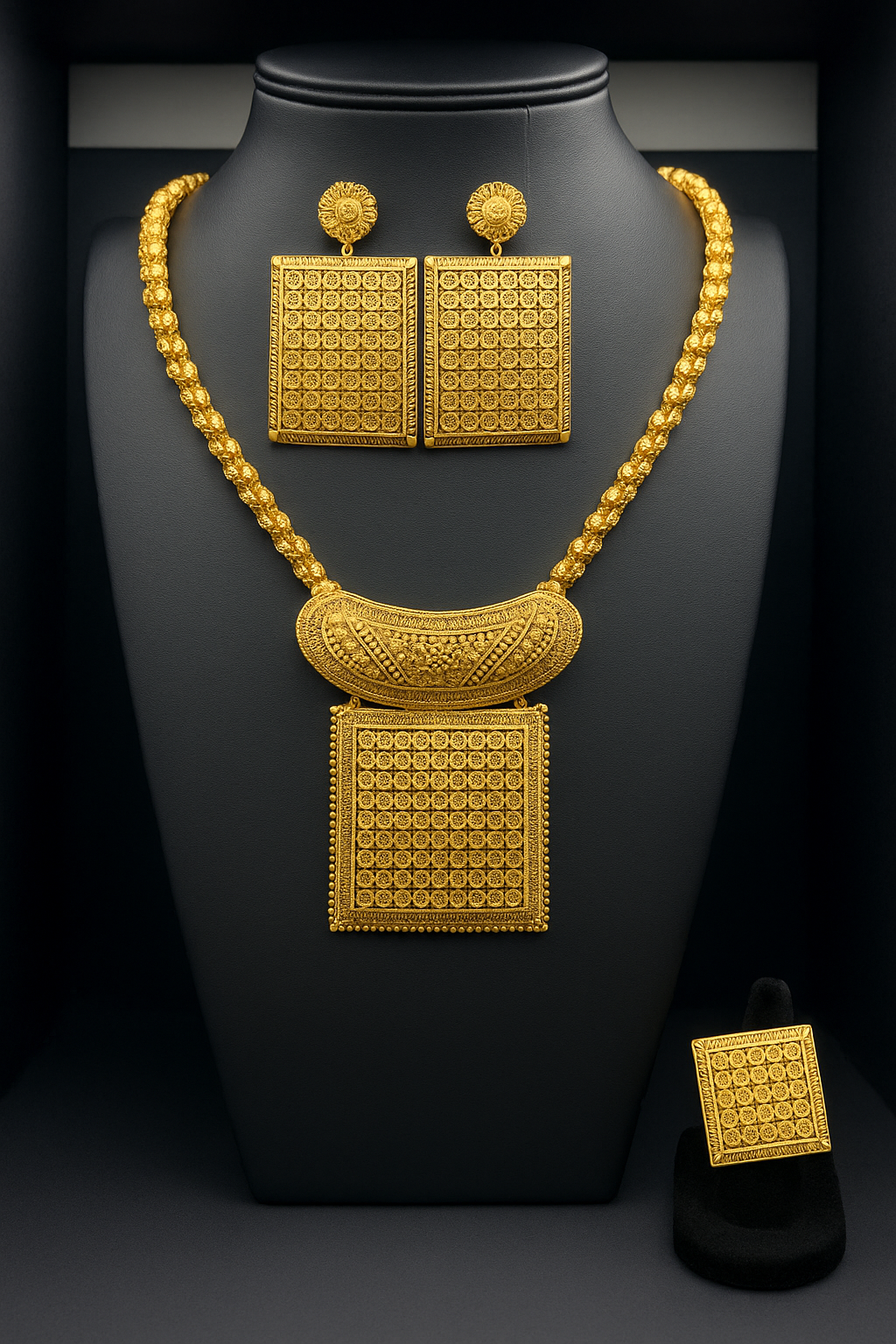 Golden Dubai Monarch Set  24K Handcrafted Filigree